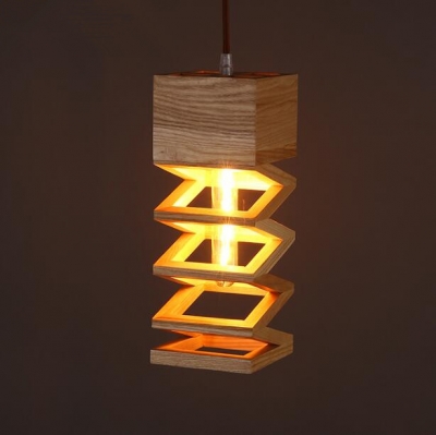 art creative personality spring wood restaurant chandelier bar aisle wood chandelier [pendant-lamp-3992]