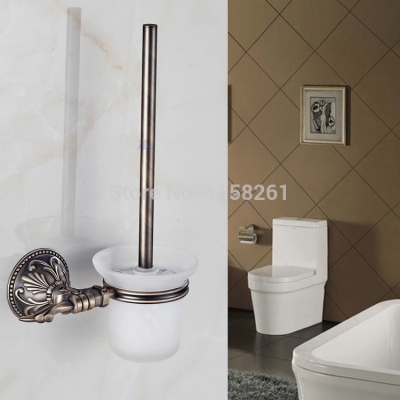 -bathroom accessories brass&zinc gold titanium toilet brush holder,antique bathroom products-whole zp-9357f [toilet-brush-holder-8095]