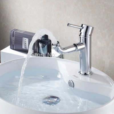brand new chrome kitchen swivel sink faucet vessel mixer tap brass faucet vanity faucet hj-9012