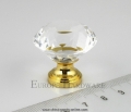 d28mmxh26mm golden base crystal furniture drawer knobs