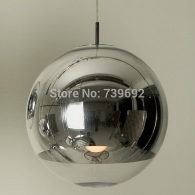 (dia.15cm) single plated ball pendant light silver glass ball pendant light restaurant lamp living room lamps bar lamp [glass-pendant-lights-4477]