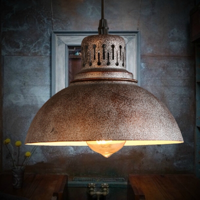 edison bulb ly industrial iron lighting retro lampshade antique lamp personality scrap metal pendant light [vintage-7043]