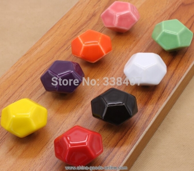 furniture decorative door knobs small drawer pulls candy color ceramic kids room knobs [Door knobs|pulls-443]
