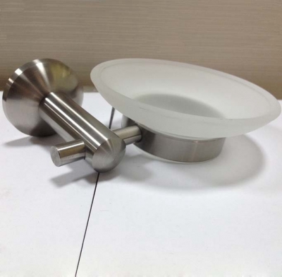 glass soap dishes circle soap box stainless steel soap dish holder bathroom shower hardware accessories [tumble-amp-soap-holder-8553]