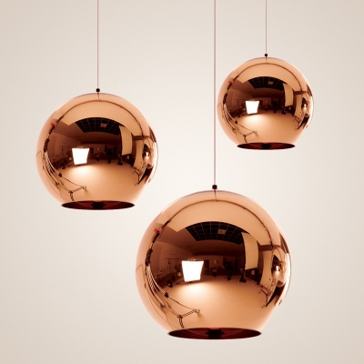 home lighting modern pendant lights mirror ball design lamp tiffany glass lampshade round luminaire lustre avize e27 led bulb [pendant-lights-2916]