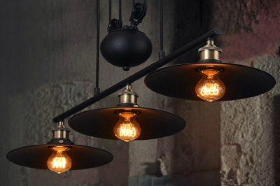 loft america country pulley lifting pendant lights creative industrial vintage pendant lamp adjustable/contractile home lighting [pendant-light-5931]