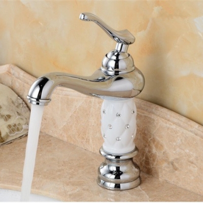 luxury chrome creative design bathroom basin sink faucet deck mounted and cold water mixer taps 815l
