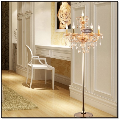 modern 6 lights crystal floor lamp, floor stand light fixture fl6609 cristal standing lamp [floor-lamp-and-table-lamp-3091]