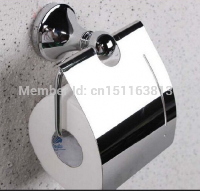modern chrome brass wall mounted bathroom toilet paper holder waterproof