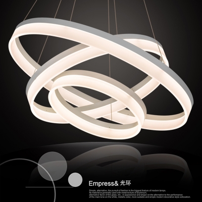modern led pendant lights for dining living room hanging circel rings acrylic suspension luminaire pendant lamp lighting lampen [modern-pendant-light-7553]