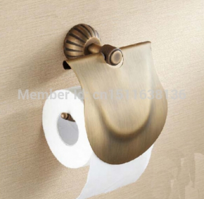 modern wall mounted bathroom antique brass toilet paper holder tissue holder with cover