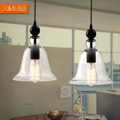 rustic industrial vintage loft kitchen style pendant light fixture lamp holder glass edison bulb lustres de teto home lighting