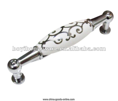 silver vine door knobs/ ceramic door handles/ cupboard handles/ wardrobe knob/ cabinet handles whole 50pcs/lot an99-pc