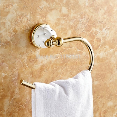 towel ring solid brass copper golden finished bathroom accessories products ,towel holder,towel bar 5207