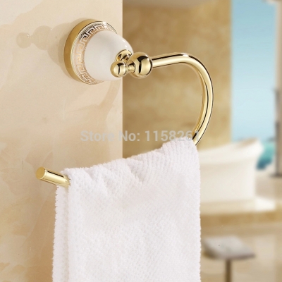 towel ring solid brass copper golden finished bathroom accessories products ,towel holder,towel bar 5607