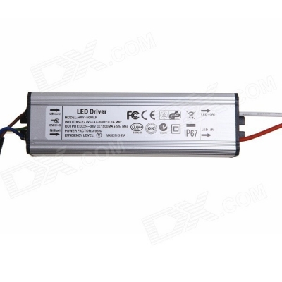 waterproof 50w led driver 50w 1500ma constant current driver led power supply ( input 85-265v)