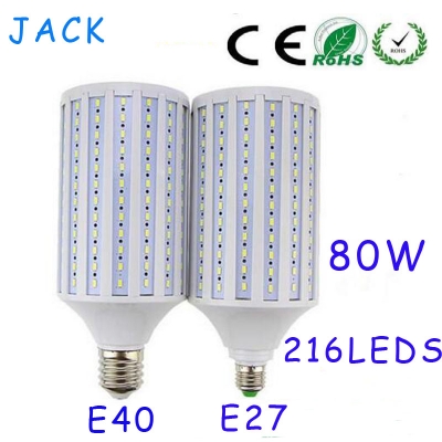 x20 ultra bright led corn light e40 e27 smd5730 110-240v 80w 7500lm led bulb 360 degree 5730 led lighting lamp bulb lights