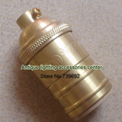 copper lamp socket/vintage pendant light lamp holder brass lamp base e27/e26 no switch