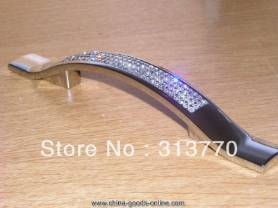 96mm chrome color 2014 new style k9 crystal glass cabinet handles dresser drawer pulls wardrobe furniture handle [Door knobs|pulls-2302]