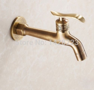 antique brass extended wall mount mop pool taps balcony brass cold water faucet [antique-brass-480]