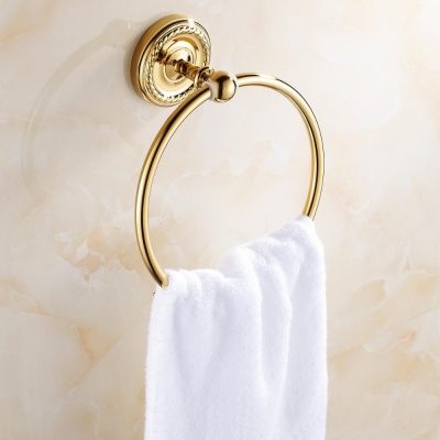 brass golden towel ring [towel-rack-amp-bar-8397]