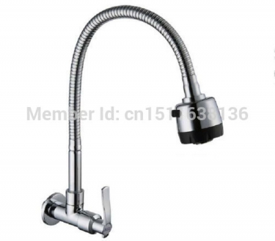 contemporary new chrome brass kitchen cold water faucet deck mounted [chrome-1428]