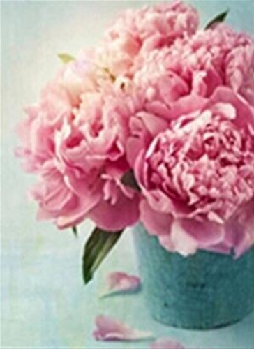 diy diamond painting embroidery flowers 3d rhinestone picture pink peony cross stitch kit home decor crafts