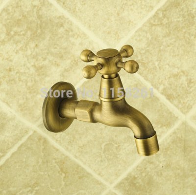 garden antique brass finish bathroom wall mount washing machine water faucet taps water faucet bath faucets zly-6902