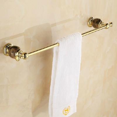 jade single towel bar/towel holder,solid brass made,golden finish, bathroom hardware,bathroom accessories hy-21b