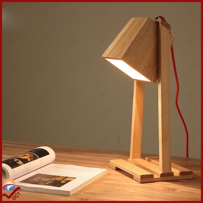luxury led bulb wooden desk lamp abajur modern dining study decorative square table light lamp lamparas de mesa luminaria lampe [table-lamps-2942]
