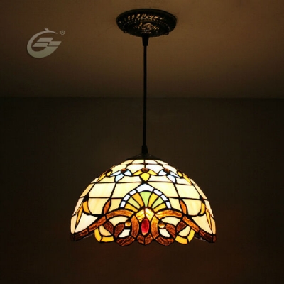 mediterranean 12-inch creative lighting living room bedroom pendant lamps ysl991 [glass-lamp-1285]