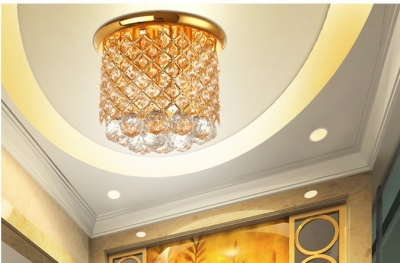 minimalism surface mounted crystal ceiling lights modern led k9 crystal ceiling lamp golden crystal lamp crystal lighting
