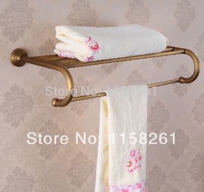 new arrival antique copper towel rod rack shelf towel rack fashion bathroom accessories luxury bath towel hj-1212f [towel-racks-8413]
