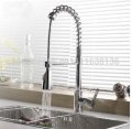 new luxury chrome brass deck mounted kitchen faucet pull down sink mixer tap