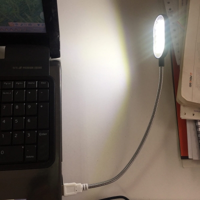 newest flexible 31.4cm ultra bright mini 15 leds computer usb light lamp for pc laptop computer convenient for reading [portable-light-5715]