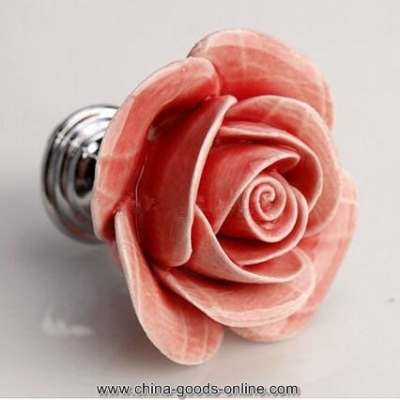 pink rose flower knobs dresser knobs ceramic drawer knobs pulls handles creative cabinet knobs pull handle hardware