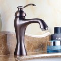 retro style oil rubbed bronze countertop basin sink faucet deck mounted and cold water waterfall bathroom mixer taps r103c