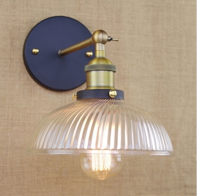 rh retro loft style industrial vintage wall lamp lights ,wall sconce with glass lampshade for dining room home lightings
