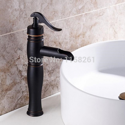 single handle oil rubbed bronze bathroom basin faucet black color mixer wash basin faucets,mixers & taps sy-038r