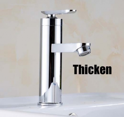 stainless steel thicken bathroom mixer faucet, and cold water basin mixer tap