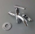 zinc alloy dual handle washing machine faucet