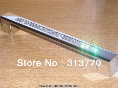 160mm d24mm chrome color k9 crystal glass cabinet drawer wardrobe furniture handle