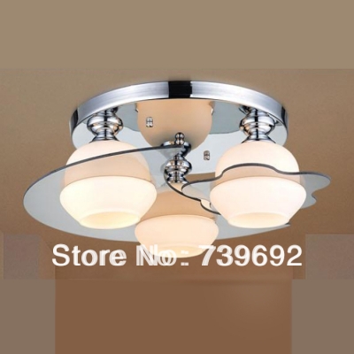 2013 simple 3 bulbs moon type round ball ceiling light modern ceiling light led glass ball modern brief ceiling lamp [ceiling-lamps-4700]