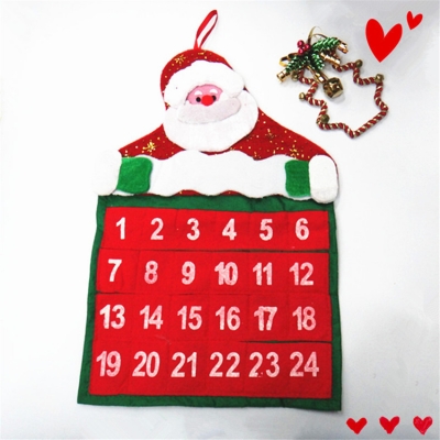 2015 christmas calendar santa claus and snowman christmas advent christmas [2016-calendar-4204]