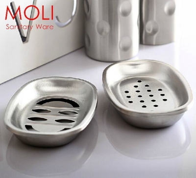 304 stainless steel soap dish for bathroom accessories deck soap box soap holder [tumble-amp-soap-holder-8541]