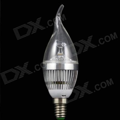 30pcs/lot e14 led candle light 220v/110v 3w 270lm warm white/whire led lamp bulb e14 for home [led-bulb-4548]