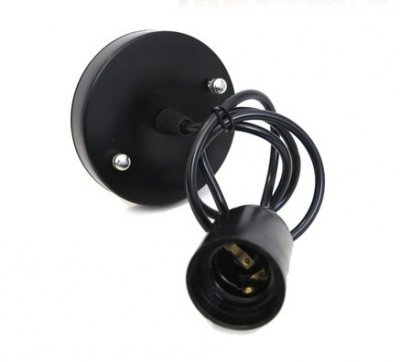 30pcs/lot plastic black e27 diy lamp accessories edison lighting pendants