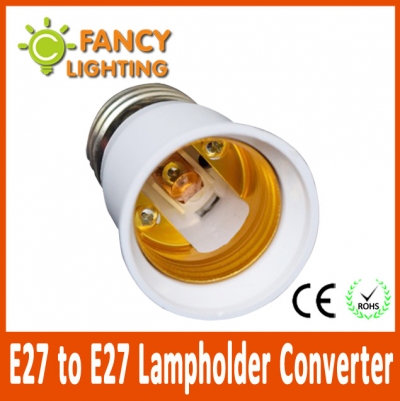 5 pcs/lot e27 to e27 lamp holder converter light holder converter socket light bulb holder light lamp bulb adapter converter [lamp-holder-converter-1028]