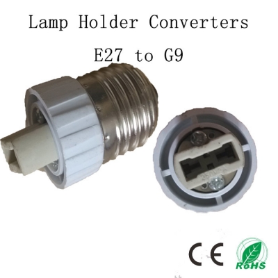 5pcs/lot the lamp holder converter,e27 to g9 base,e27 to g9 adapter