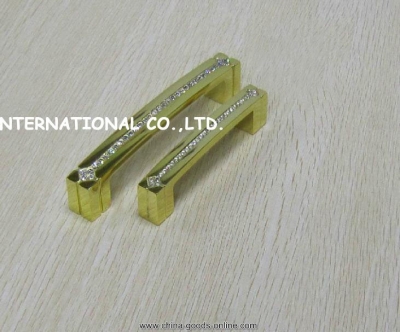 64mm golden color k9 crystal glass bedroom furniture cabinet handle [Door knobs|pulls-338]